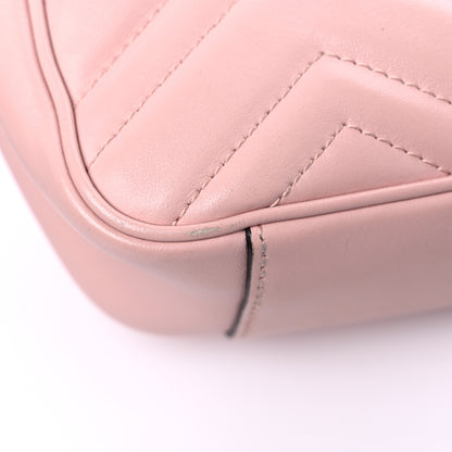Gucci Calfskin Matelasse Mini GG Marmont Shoulder Bag Perfect Pink 15 of 19
