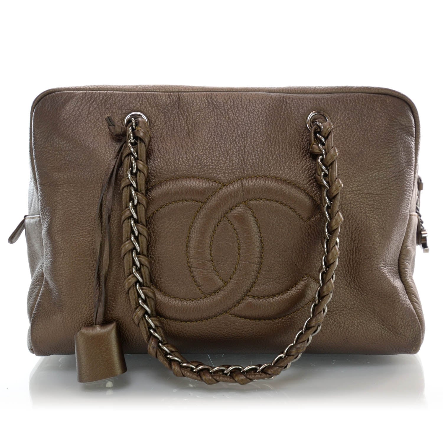 Chanel Luxe Ligne Large Bowler Bronze 1 of 10