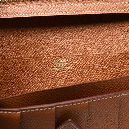 Hermes Epsom Bearn Gusset Wallet Gold 6 of 9