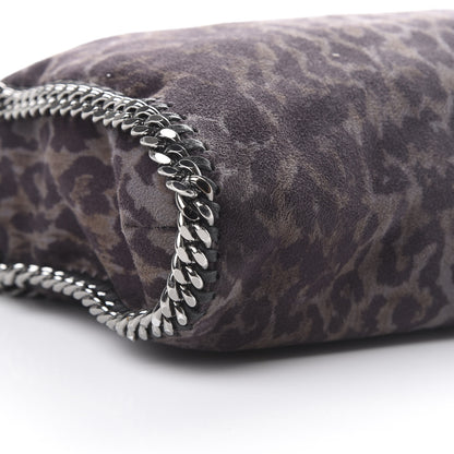 Stella McCartney Shaggy Deer Leopard Print Falabella Fold Over Tote Grey 8 of 11