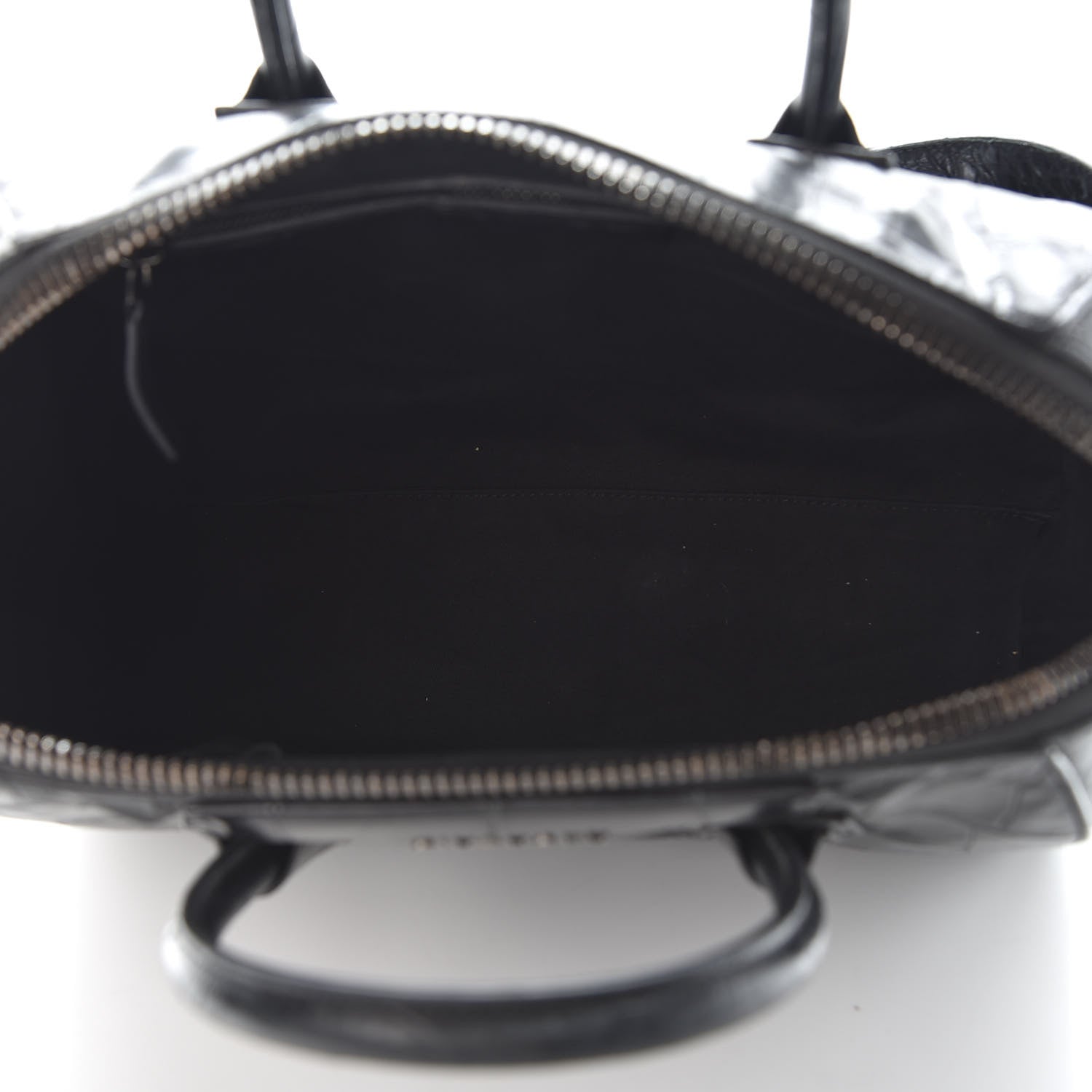Givenchy Calfskin Crocodile Embossed Medium Antigona Black 4 of 9