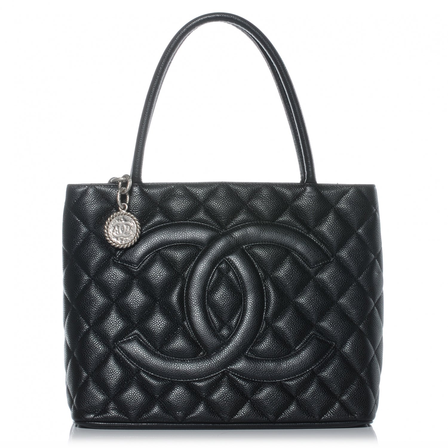 Chanel Caviar Medallion Tote Black 1 of 9