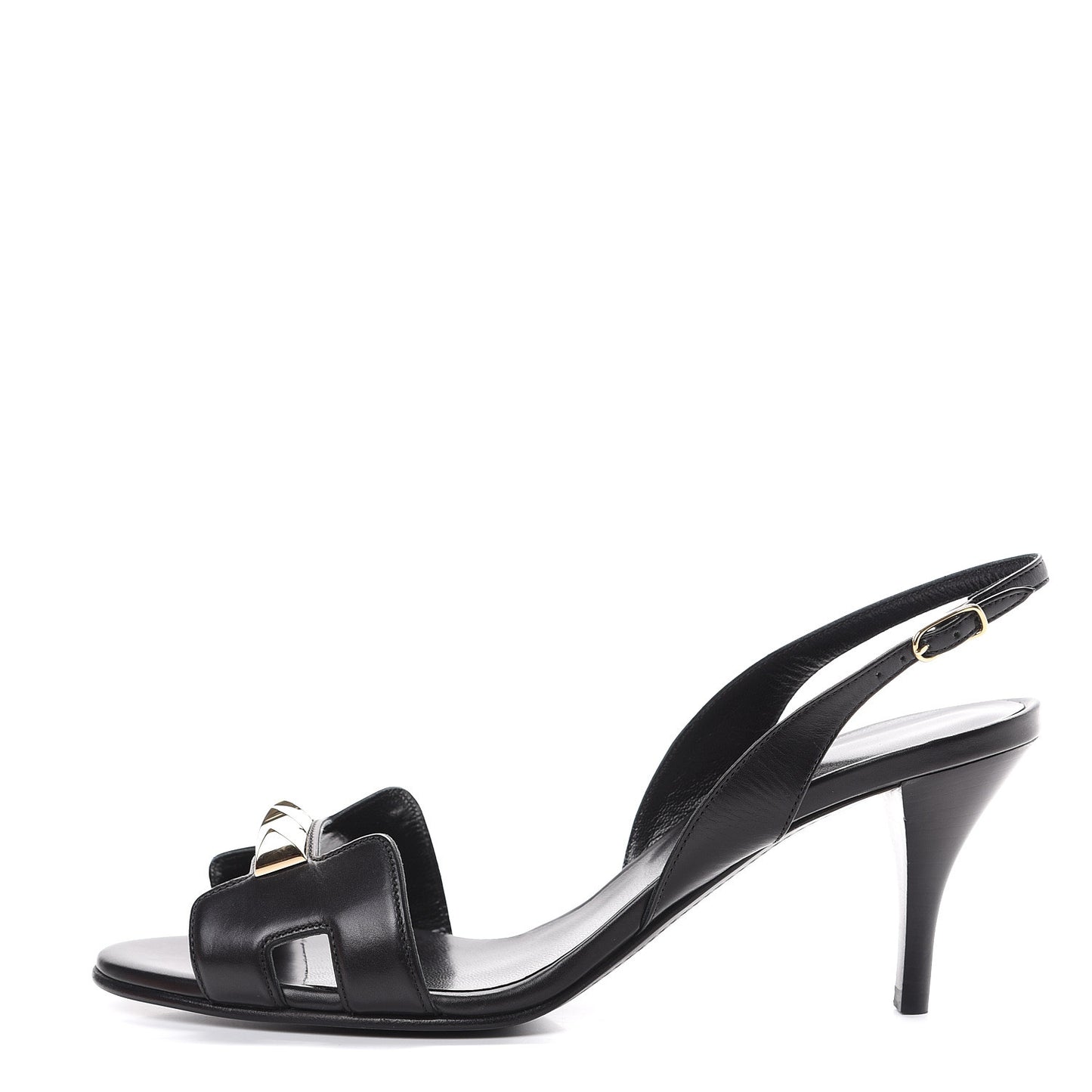 Calfskin Premiere Sandals 38 Black