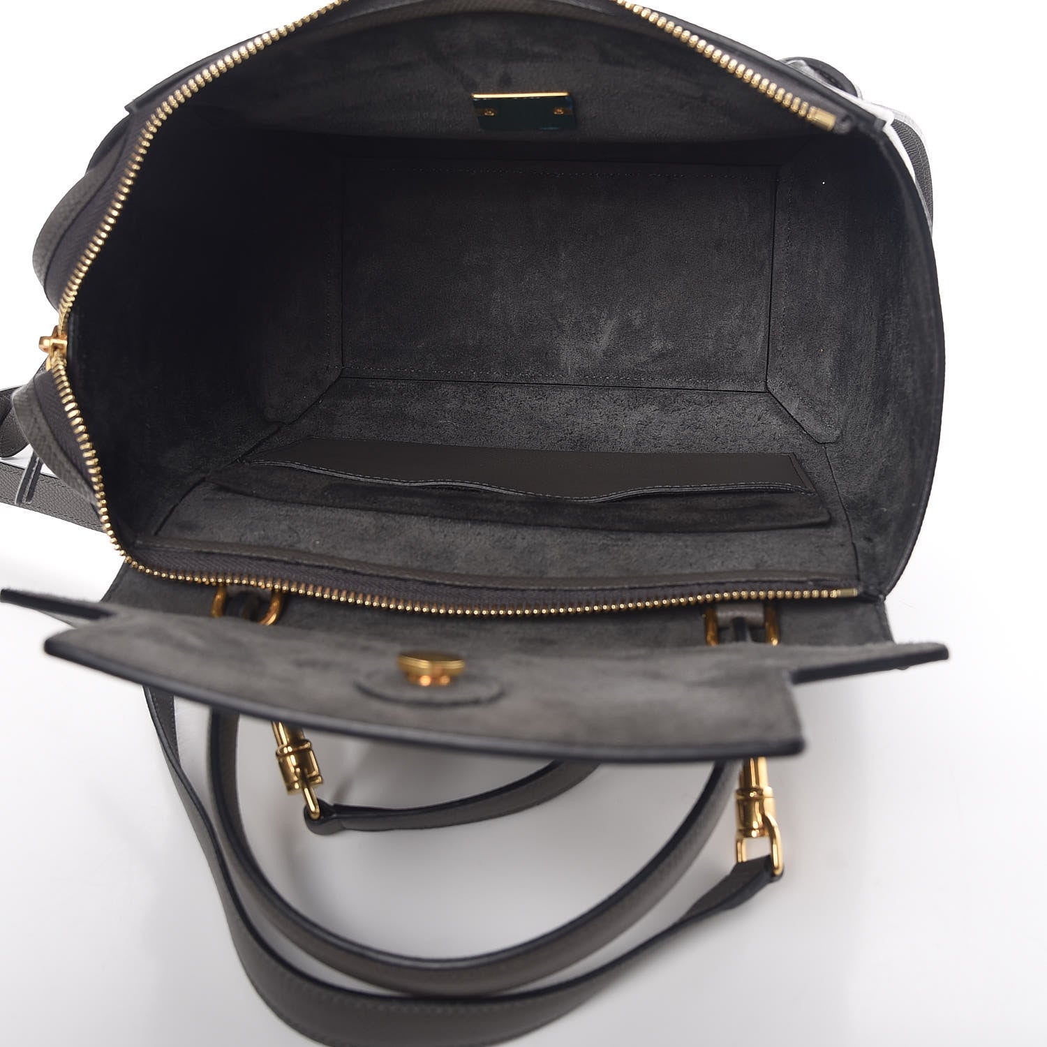 Celine Baby Grained Calfskin Micro Belt Bag Grey 5 of 9