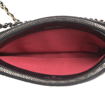 Chanel Aged Calfskin Quilted Small Gabrielle Clutch With Chain Black 5 of 10