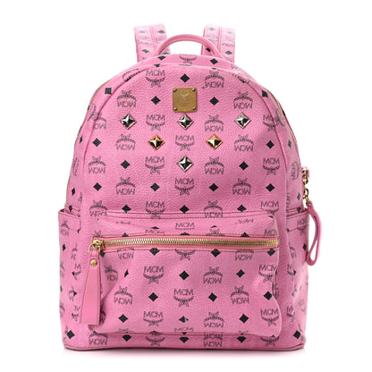 MCM Visetos Medium Sprinkle Stud Stark Backpack Pink 1 of 14