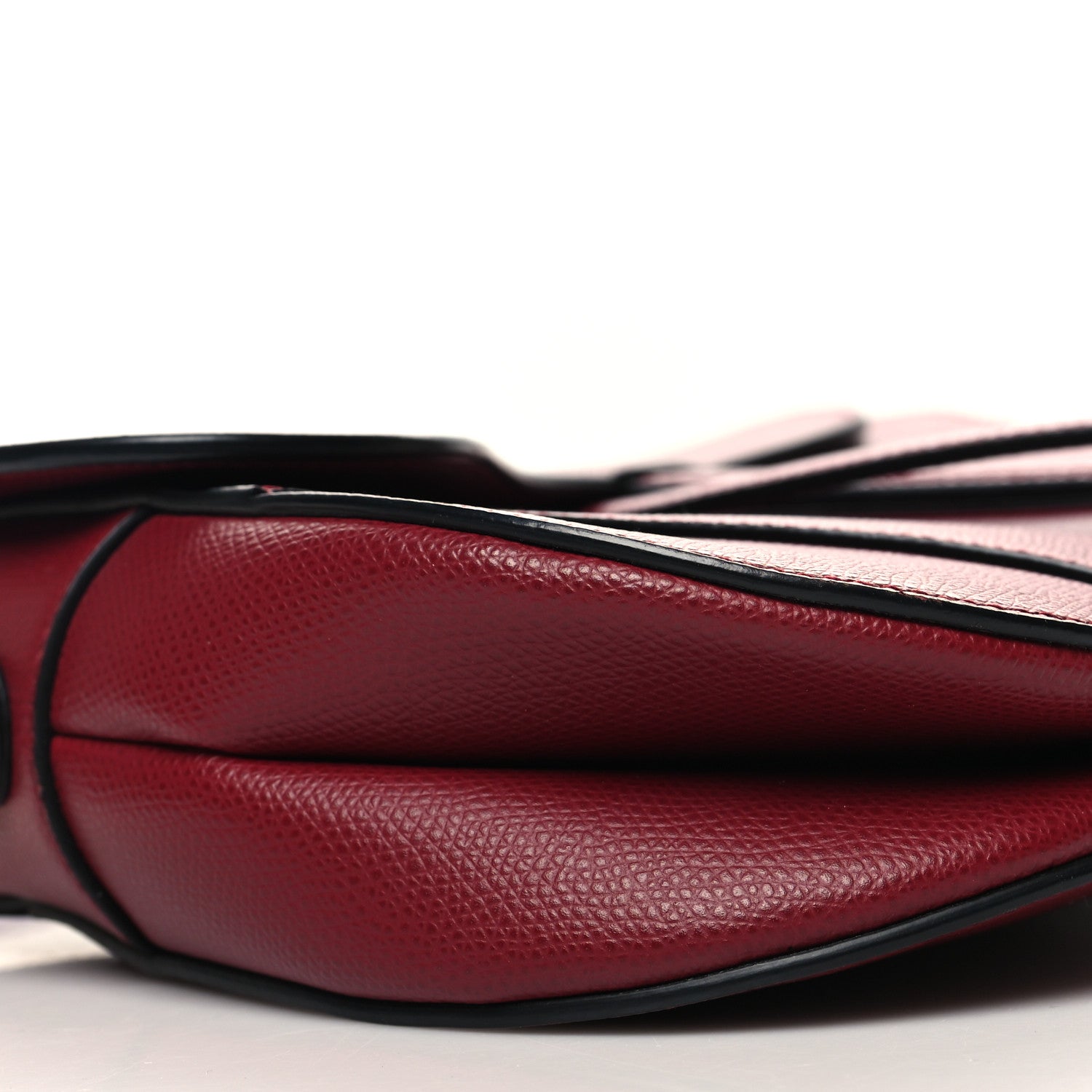 Christian Dior Grained Calfskin Saddle Bag Red 9 of 10