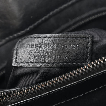 Saint Laurent Calfskin Y Quilted Monogram Monochrome Medium Loulou Chain Satchel Black 7 of 15