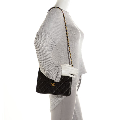 Chanel Lambskin Quilted Small Single Flap Black 2 of 9
