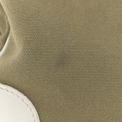 Hermes Swift Toile Birkin 35 White Vert Miliatire 18 of 20
