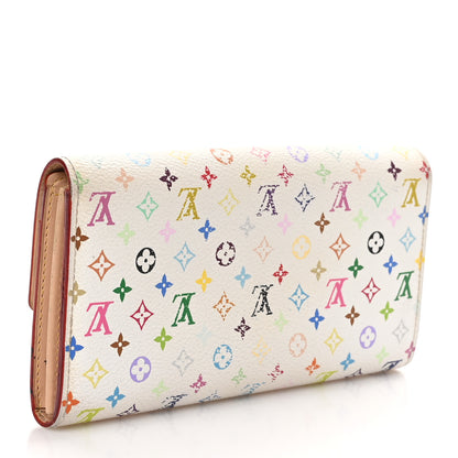 Louis Vuitton Monogram Multicolor Sarah Wallet White 3 of 10