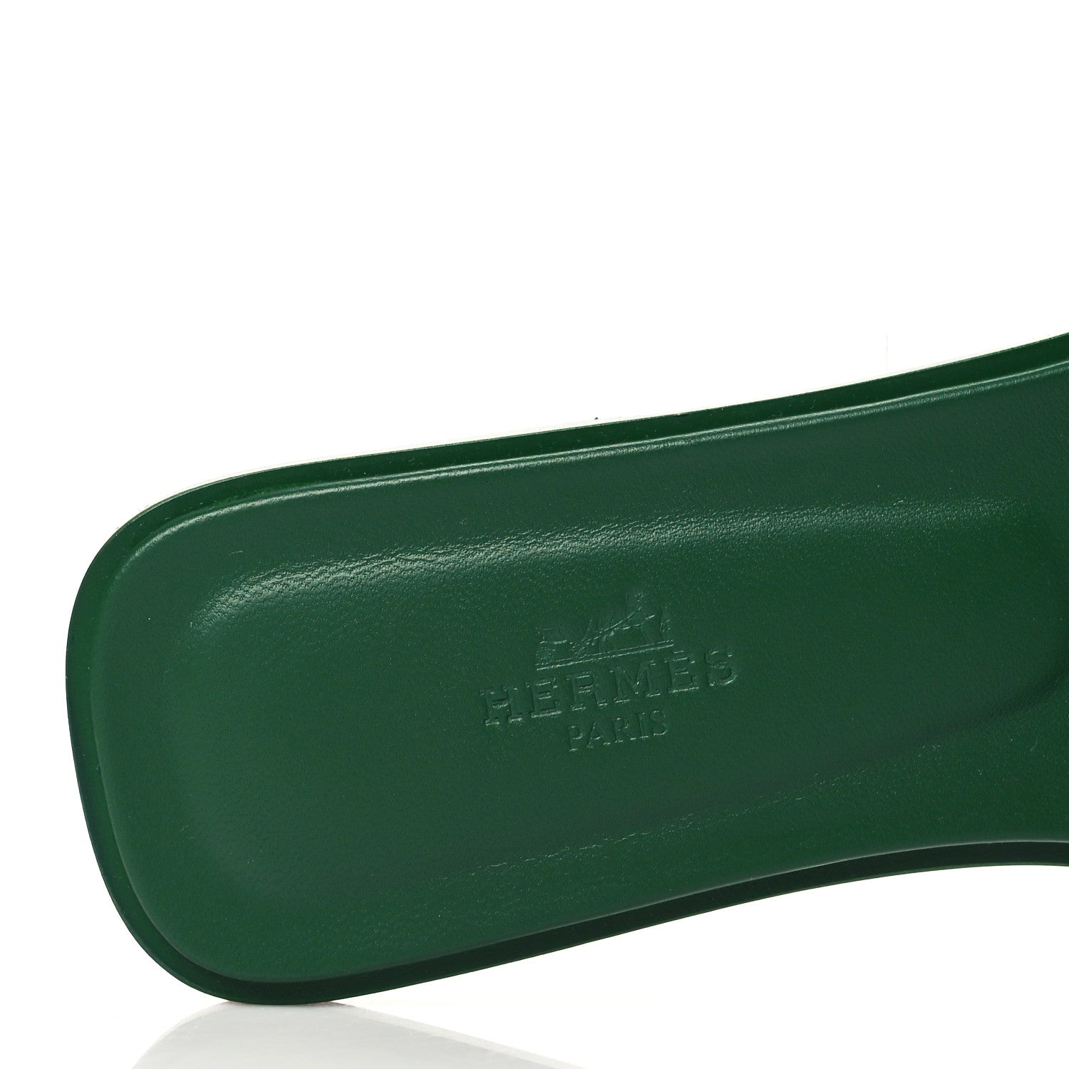 Hermes Epsom Oran Sandals 37.5 Vert Cactus 7 of 9