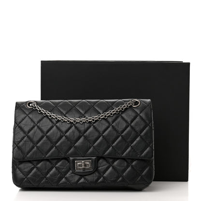 Chanel Aged Calfskin Quilted 2.55 Reissue 226 Flap Black 17 of 17