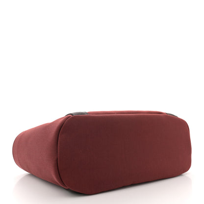 Hermes Canvas The Grooming Bag Rouge H Chocolat 5 of 12