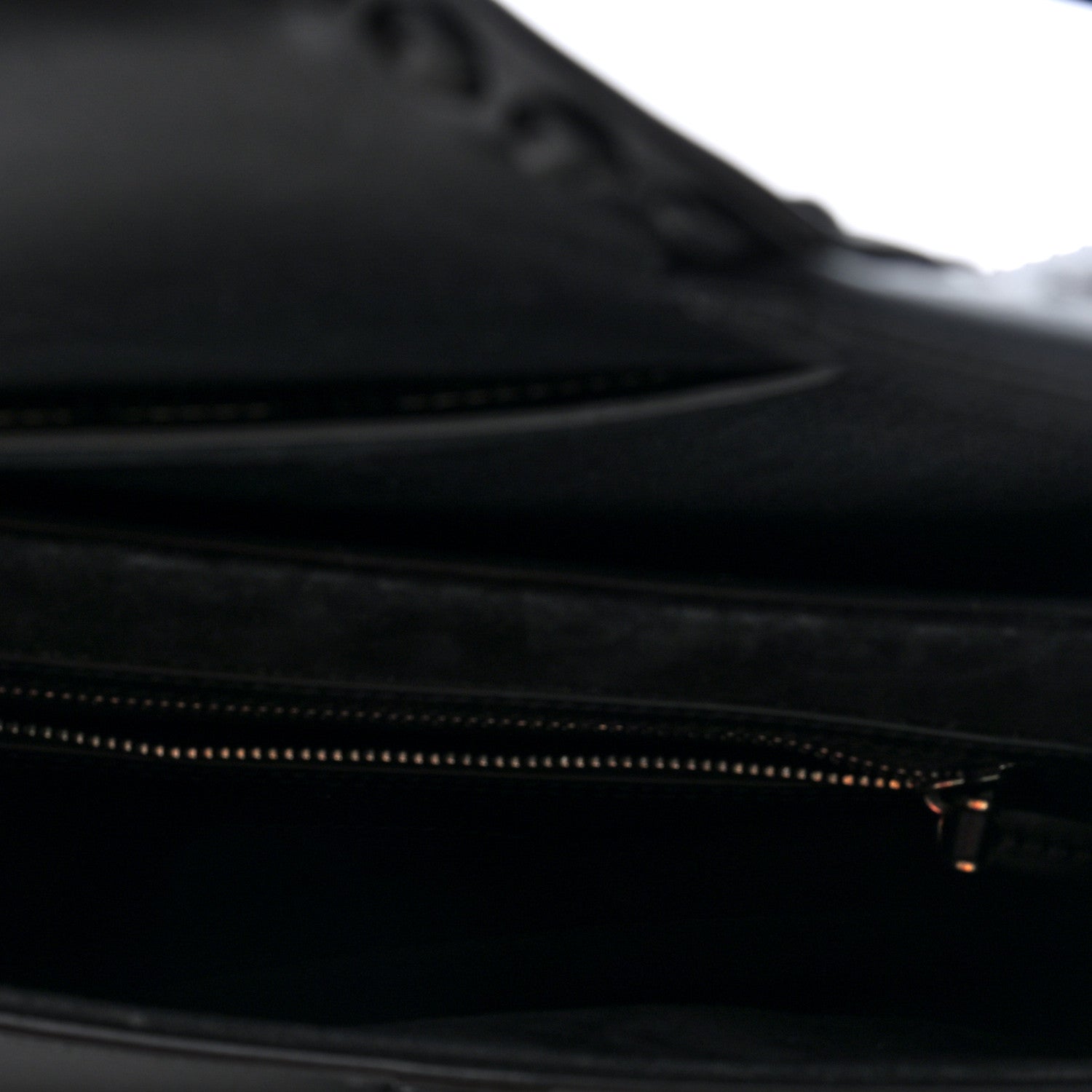 Christian Dior Calfskin Studded Saddle Bag With Strap Black 5 of 9