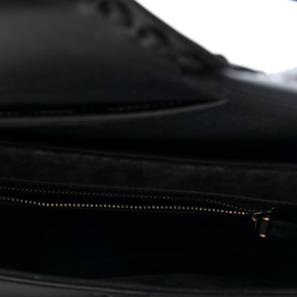 Christian Dior Calfskin Studded Saddle Bag With Strap Black 5 of 9