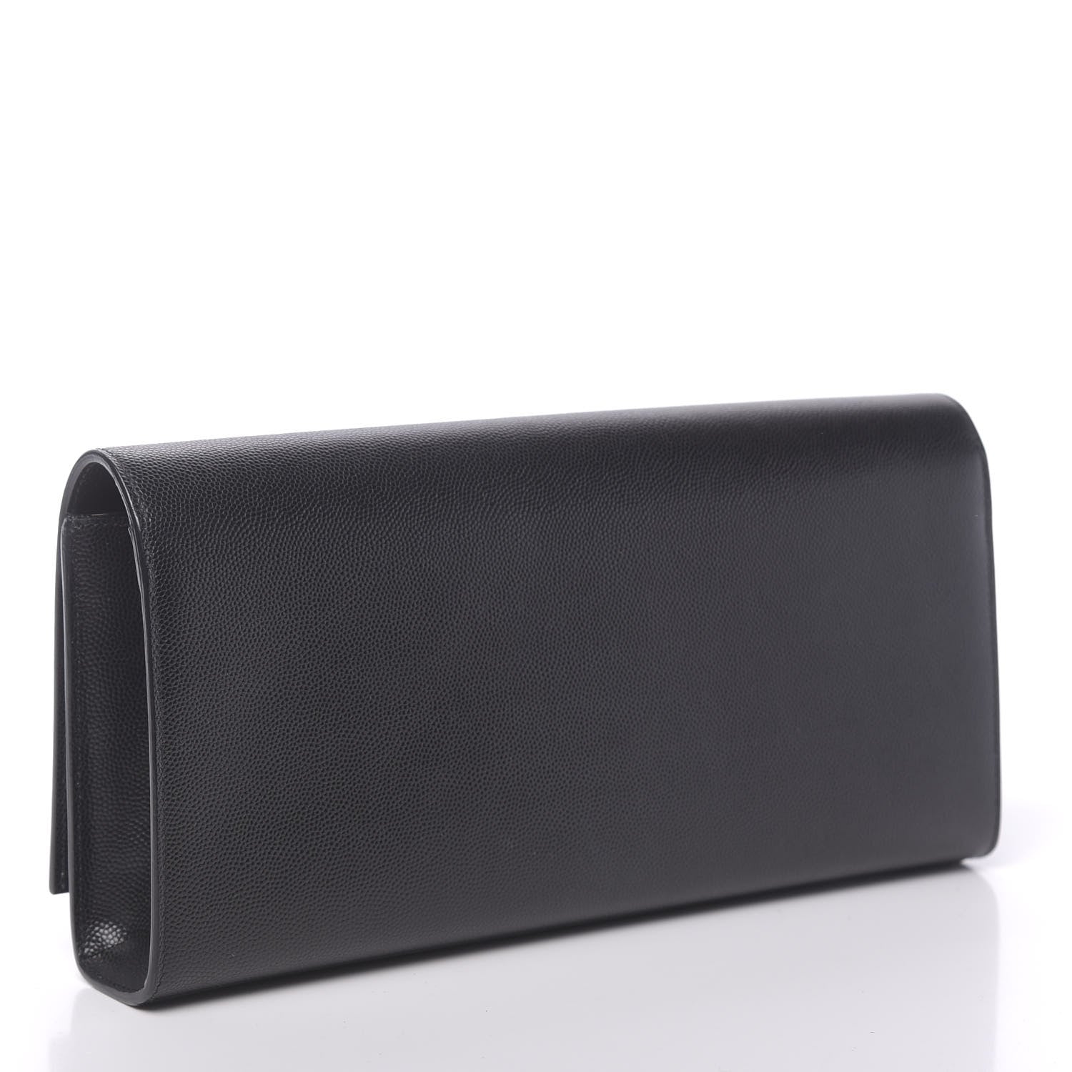 Saint Laurent Grain De Poudre Monogram Cassandre Clutch Black 3 of 8