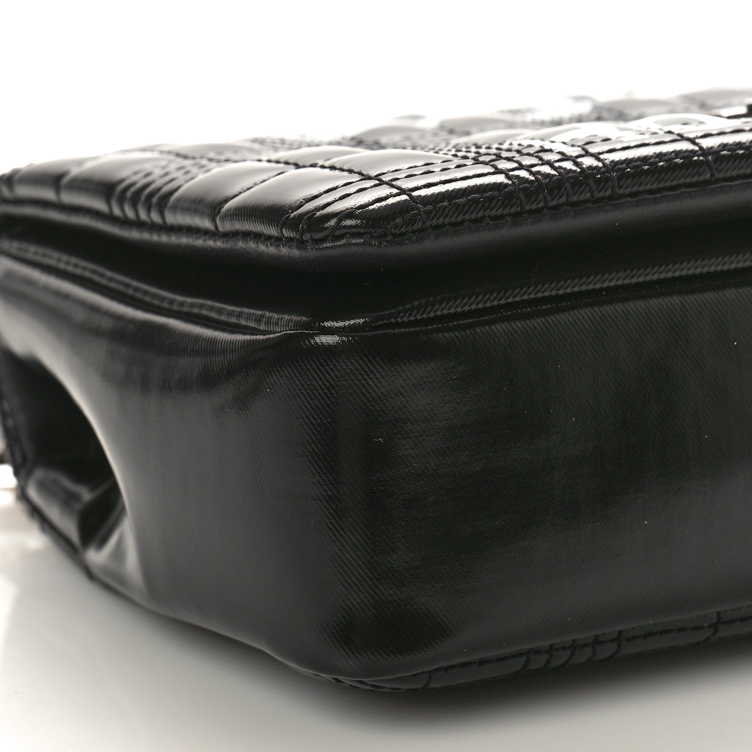 Burberry Patent Quilted Horseferry Print Small Lola Bag Black 8 of 10