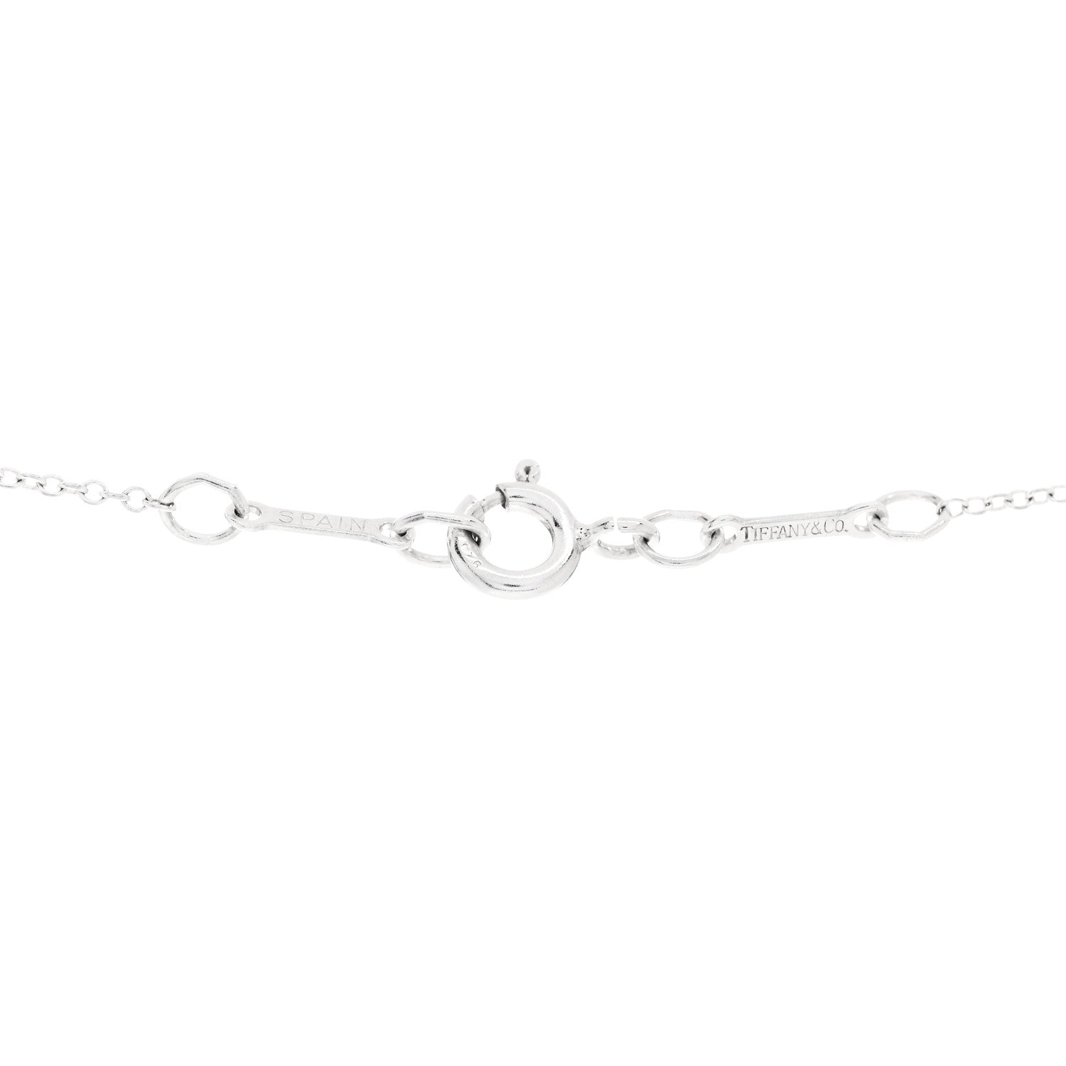 Tiffany Sterling Silver 16mm Elsa Peretti Open Heart Pendant Necklace 4 of 7