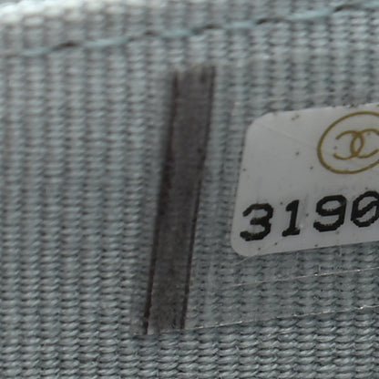 Chanel Caviar Quilted Flap Card Holder Wallet Light Blue 8 of 9