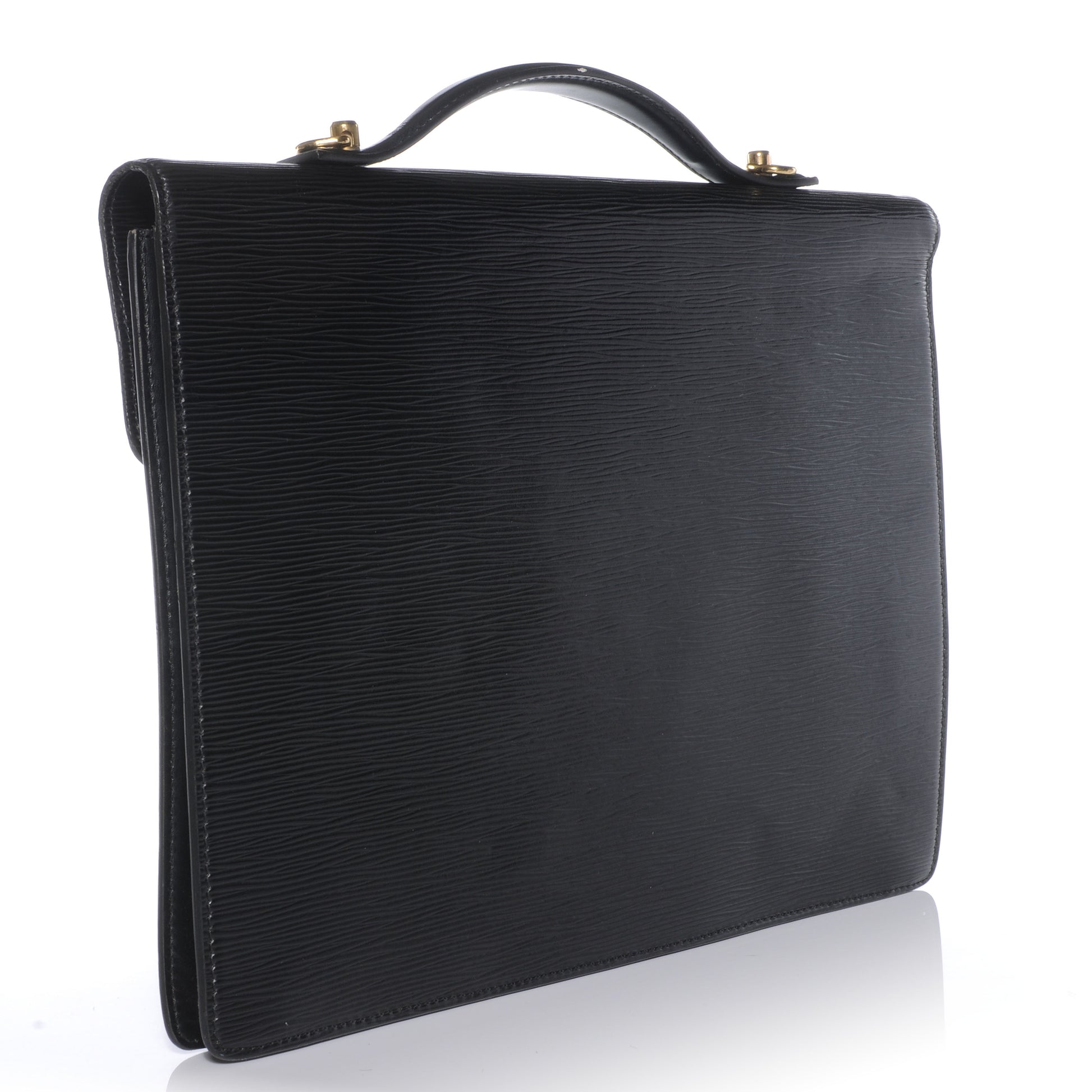 Louis Vuitton Epi Porte-Documents Briefcase Black 3 of 10