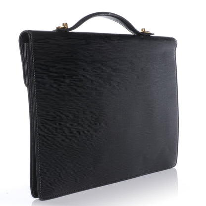 Louis Vuitton Epi Porte-Documents Briefcase Black 3 of 10