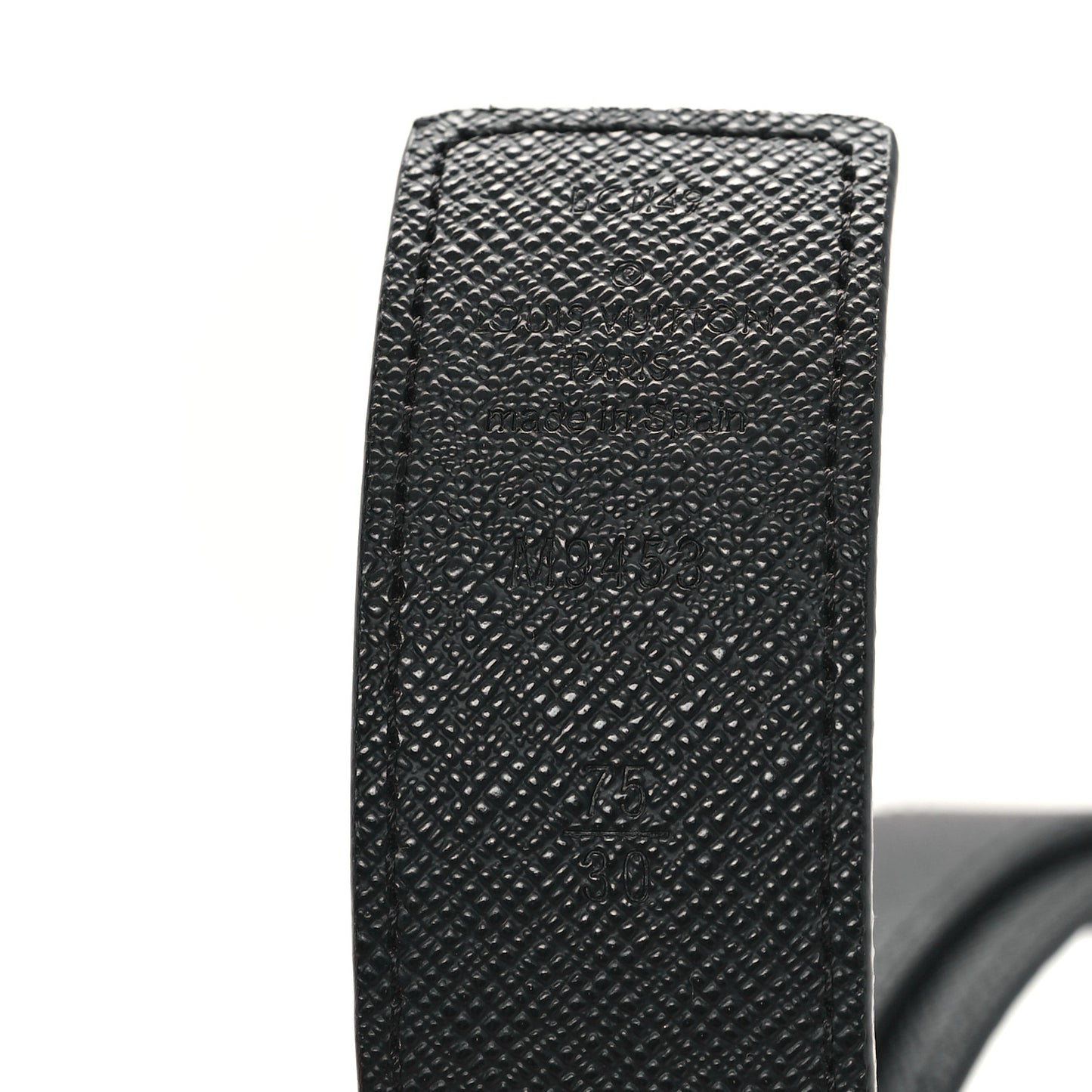Calfskin Monogram 30mm LV Initiales Reversible Belt 75 30 Black