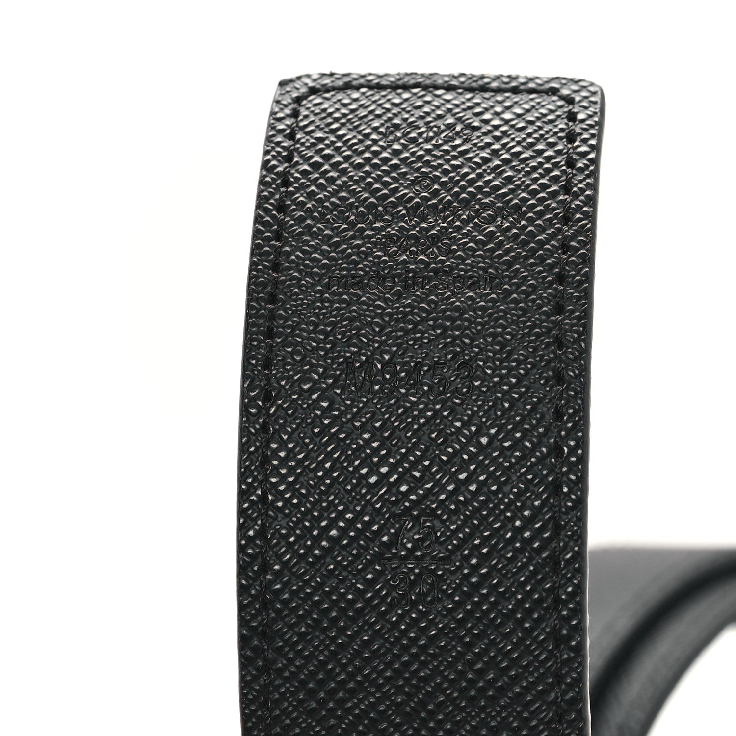 Louis Vuitton Calfskin Monogram 30mm LV Initiales Reversible Belt 75 30 Black 4 of 7
