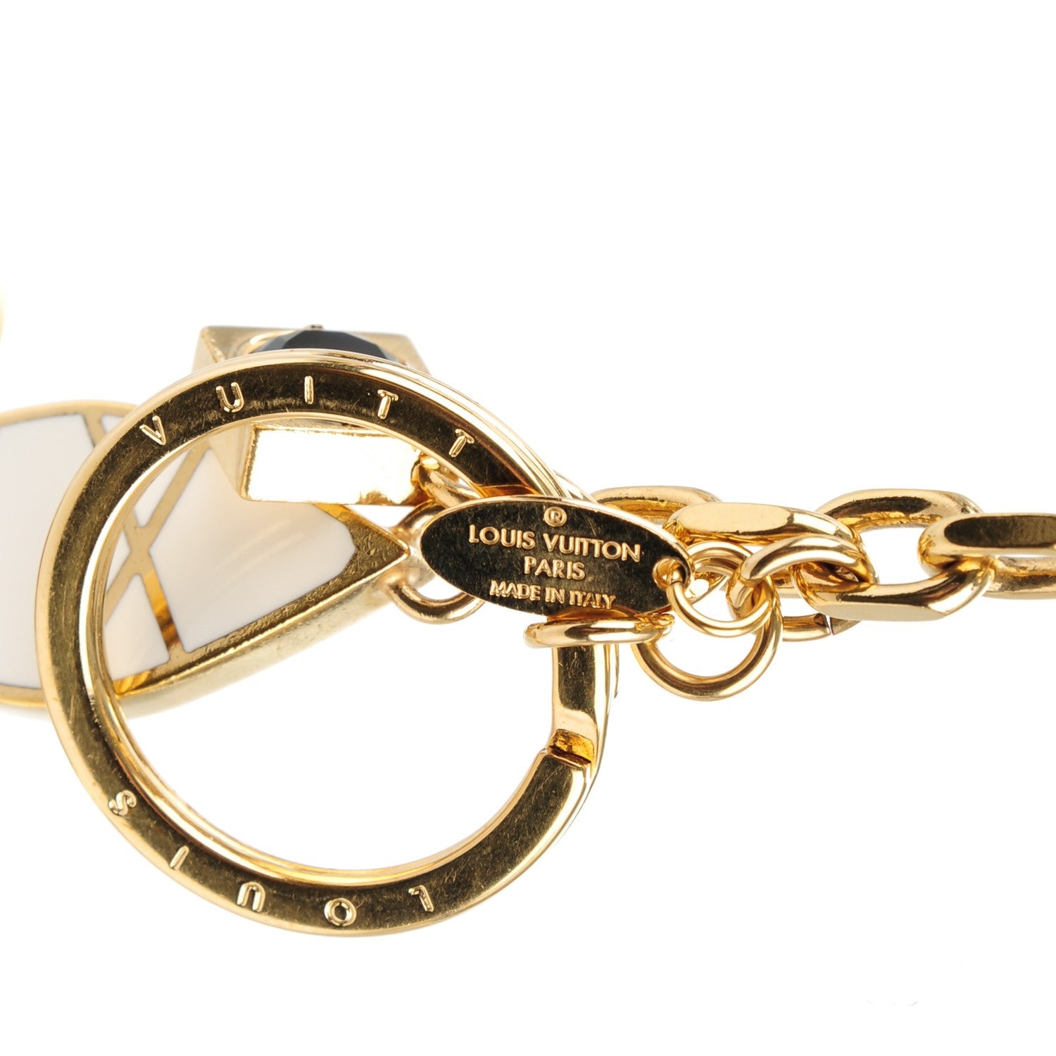 Louis Vuitton Malletage Flowers Bag Charm Key Holder 3 of 5