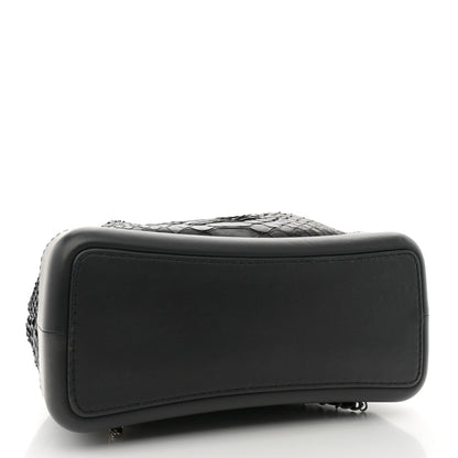 Chanel Snakeskin Small Gabrielle Backpack Black 4 of 12