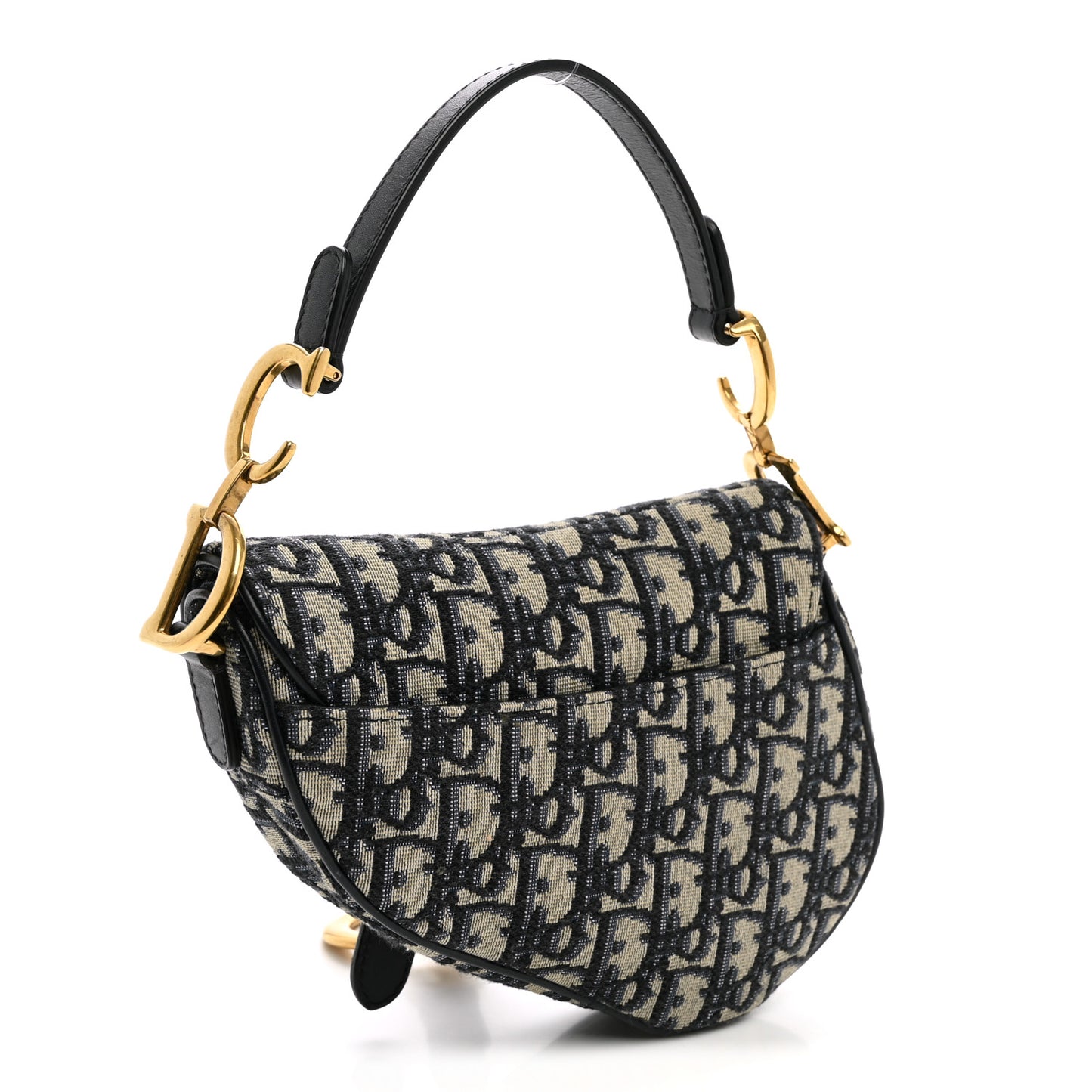 Oblique Mini Saddle Bag Blue