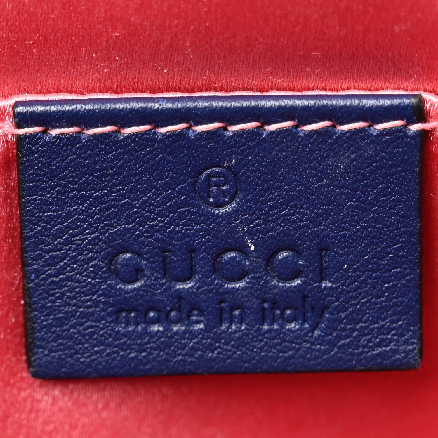 Gucci Velvet Matelasse Small GG Marmont Chain Shoulder Bag Cobalt 6 of 11