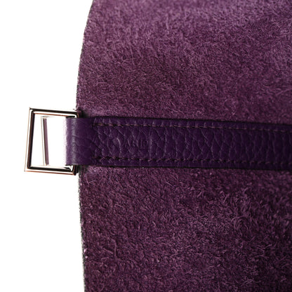 Hermes Taurillon Clemence Picotin Lock 22 MM Ultraviolet 7 of 12