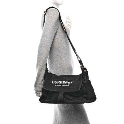 Burberry Nylon Logo Diaper Bag Black 2 of 9