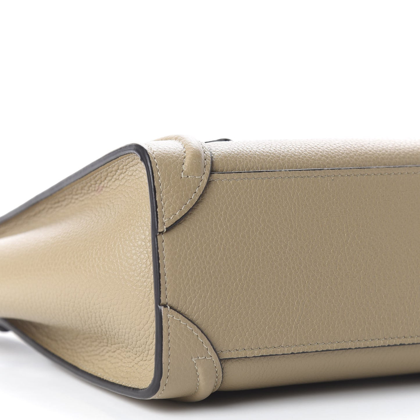 Drummed Calfskin Nano Luggage Dune