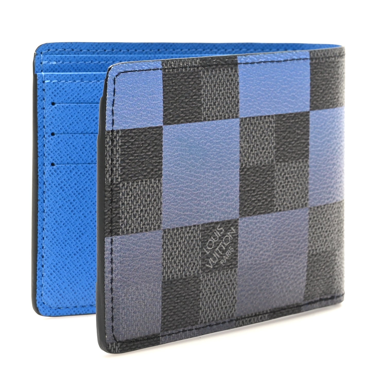 Damier Graphite Giant Blue Multiple Wallet