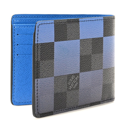 Louis Vuitton Damier Graphite Giant Blue Multiple Wallet 3 of 7