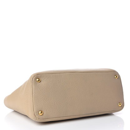 Prada Vitello Daino Side Pocket Tote Sabbia 4 of 17