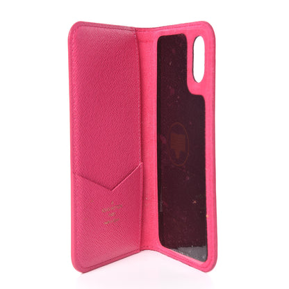 Louis Vuitton Monogram iPhone X Folio Case Rose Pop 5 of 7