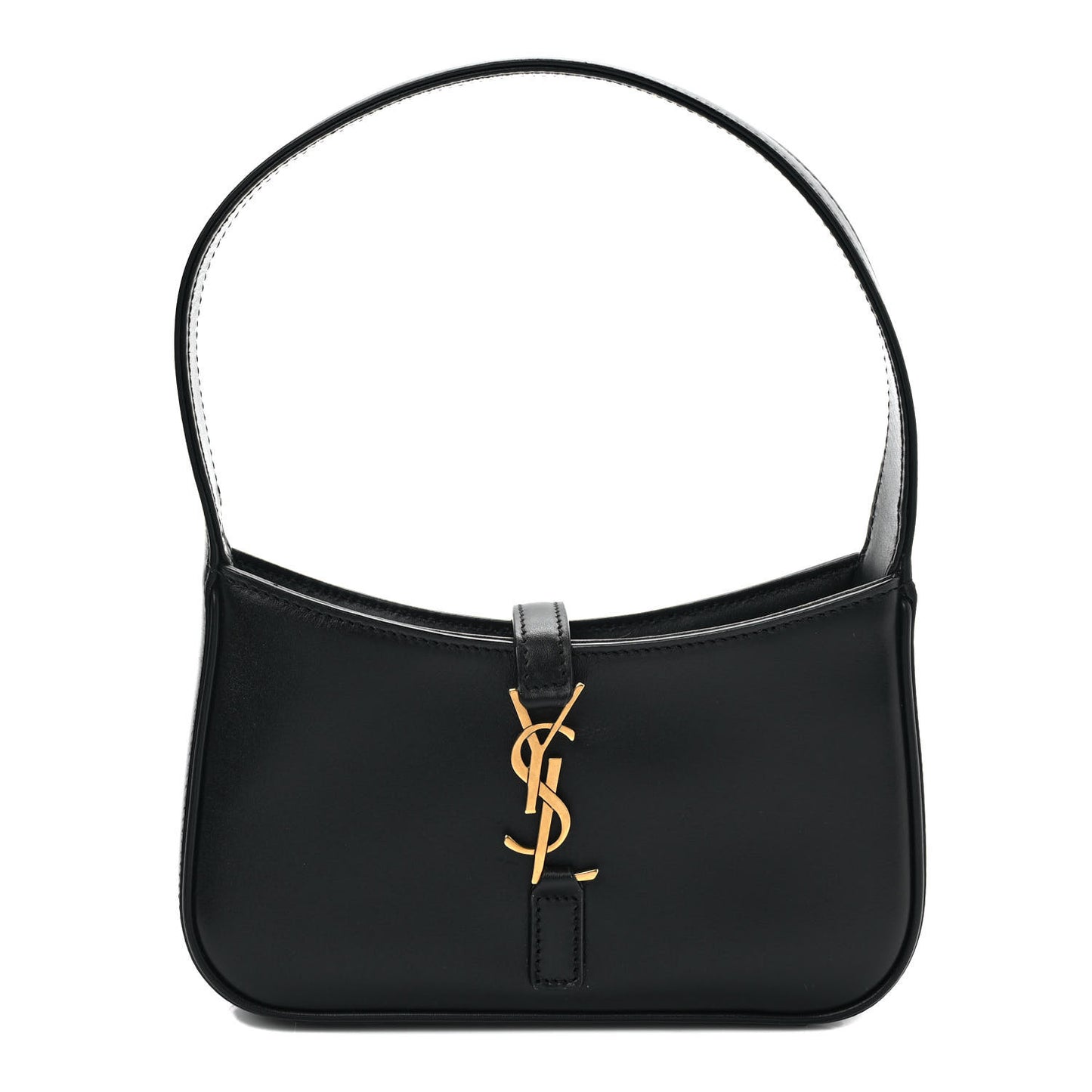 Smooth Calfskin Le 5 A 7 Mini Hobo Black
