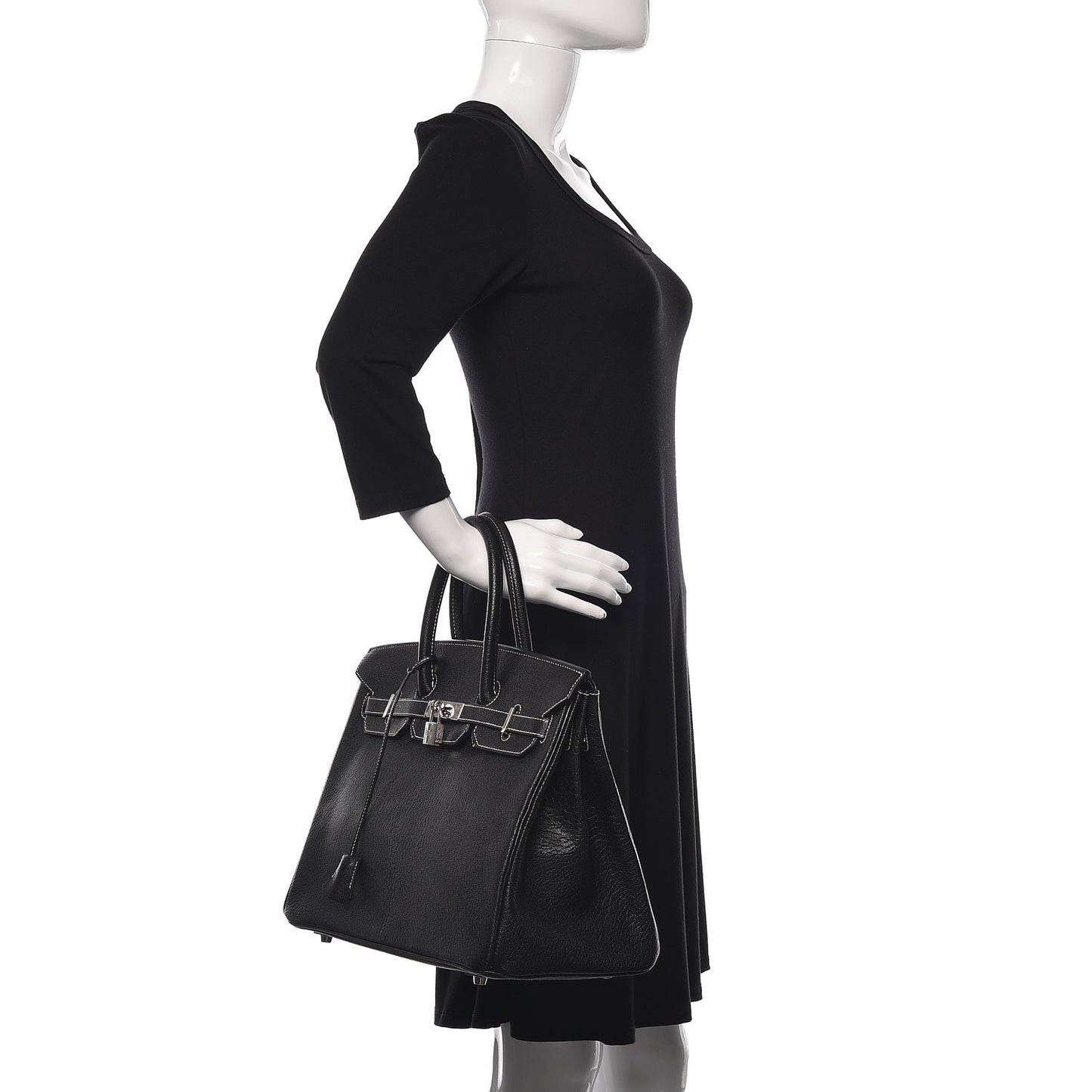 Chevre de Coromandel Birkin 35 Black
