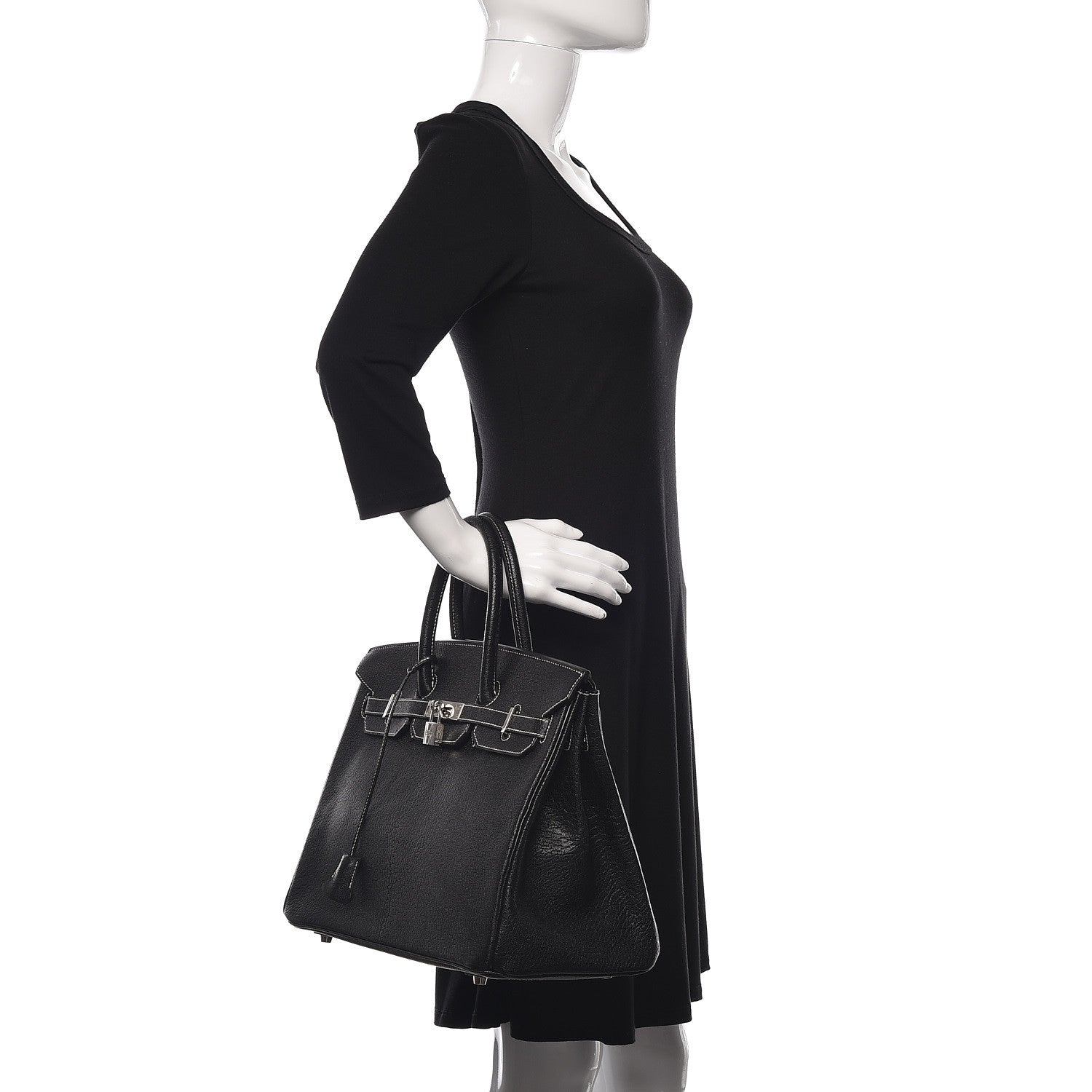 Hermes Chevre de Coromandel Birkin 35 Black 2 of 29