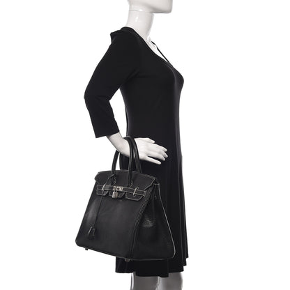 Hermes Chevre de Coromandel Birkin 35 Black 2 of 29