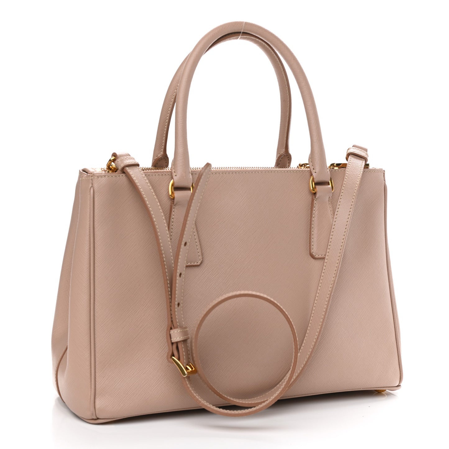 Saffiano Medium Galleria Double Zip Tote Cammeo