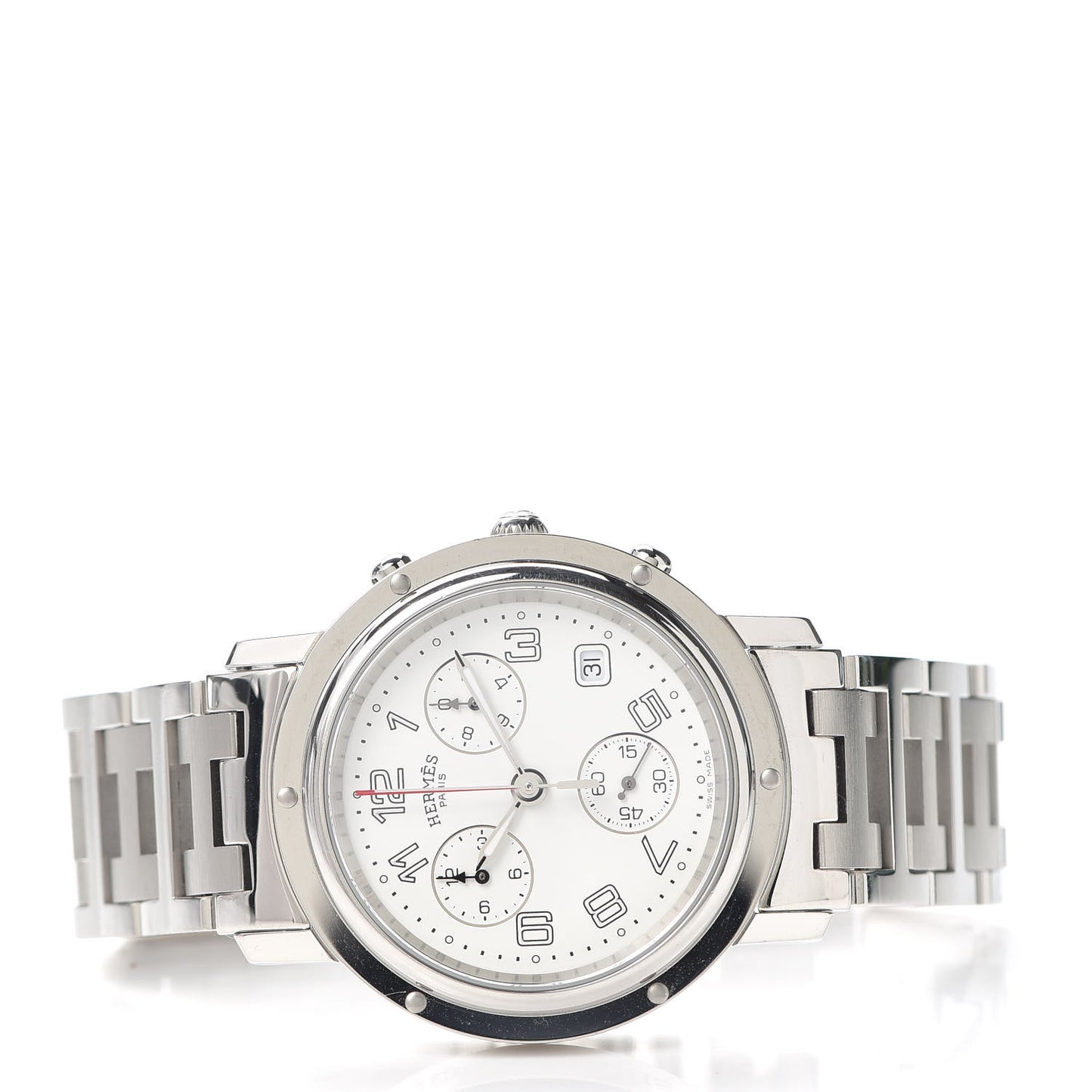 Stainless Steel 38mm Clipper Chronograph Quartz Watch
