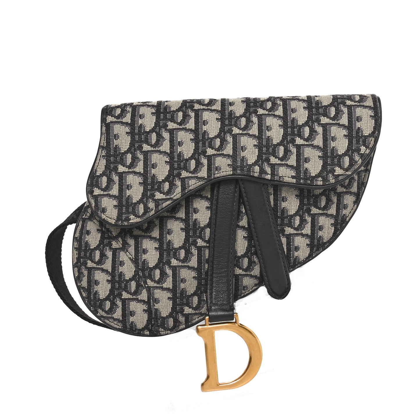 Oblique Saddle Belt Pouch Blue