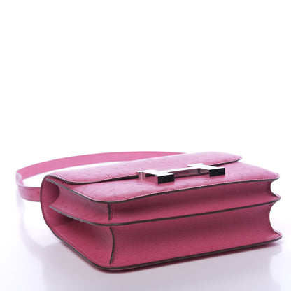 Hermes Ostrich Constance 24 Rose Tyrien 4 of 11