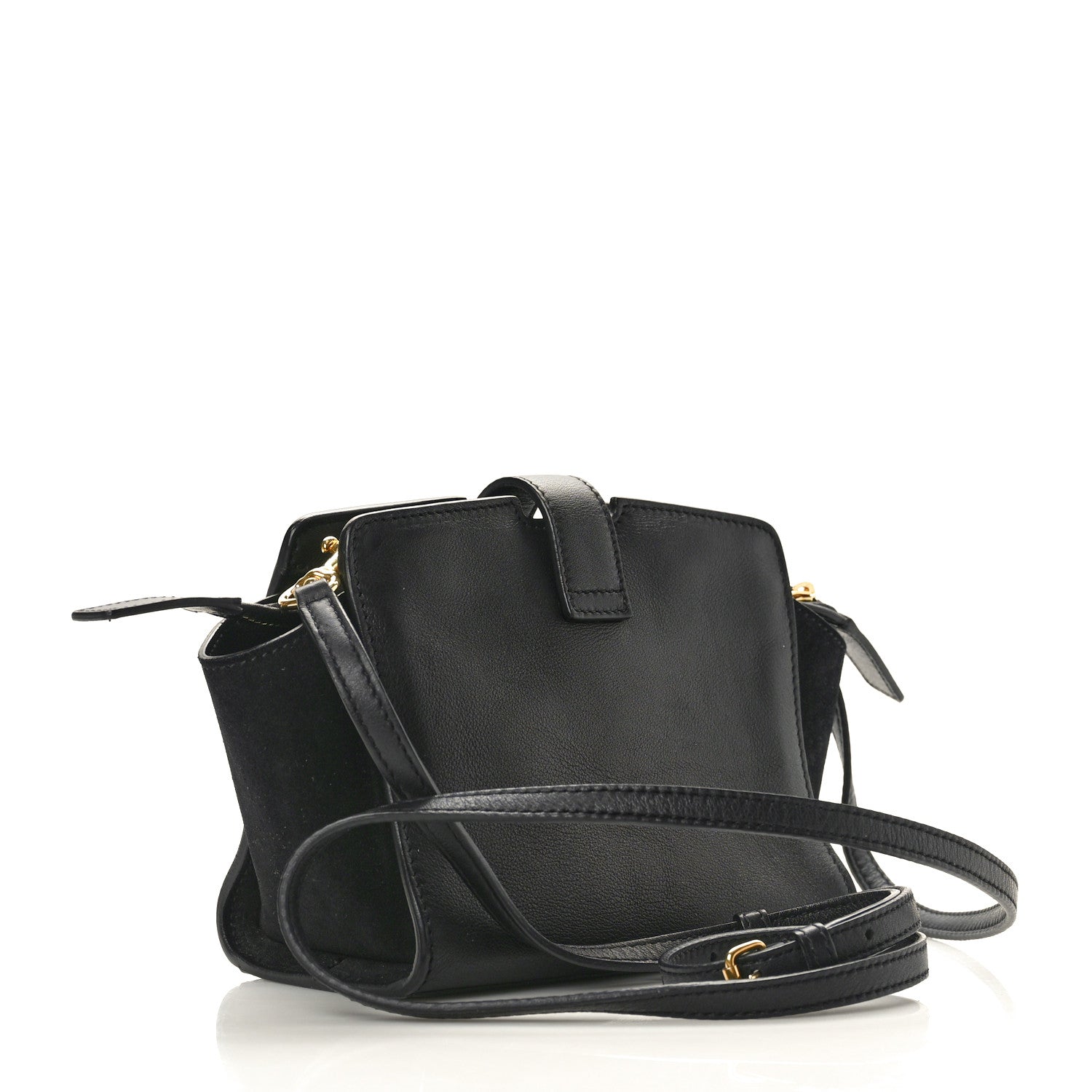 Saint Laurent Calfskin Monogram Toy Cabas Black 3 of 10