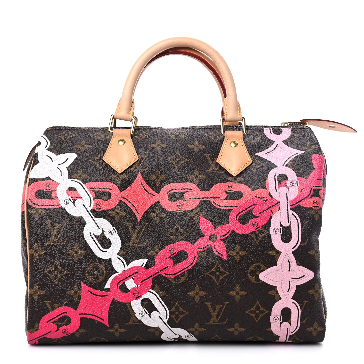 Louis Vuitton Monogram Bay Speedy 30 Rose Ballerine Poppy 1 of 11