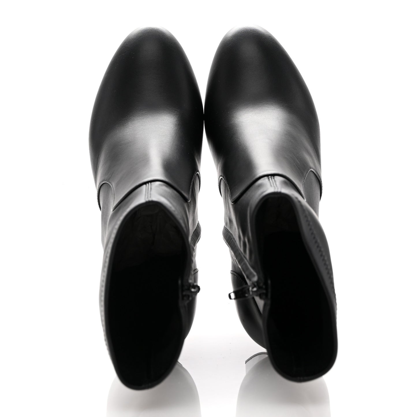 Calfskin Uniformes Silhouette Ankle Boots 36.5 Black